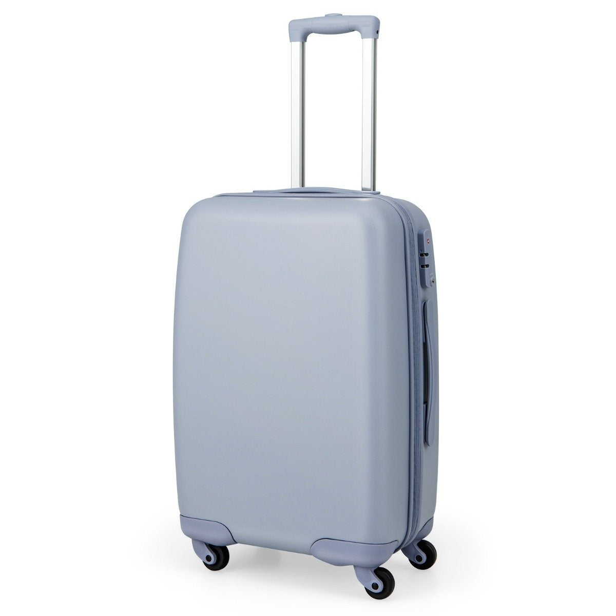 20” Carry-on Travel Suitcase with Spinner Wheels & TSA Lock PC Hard Case with Sticker 38 x 22 x 57 cm Blue
