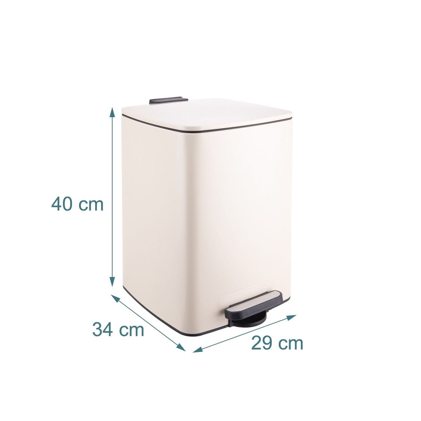 20L Kitchen Pedal Bin with Lid, Soft-Close