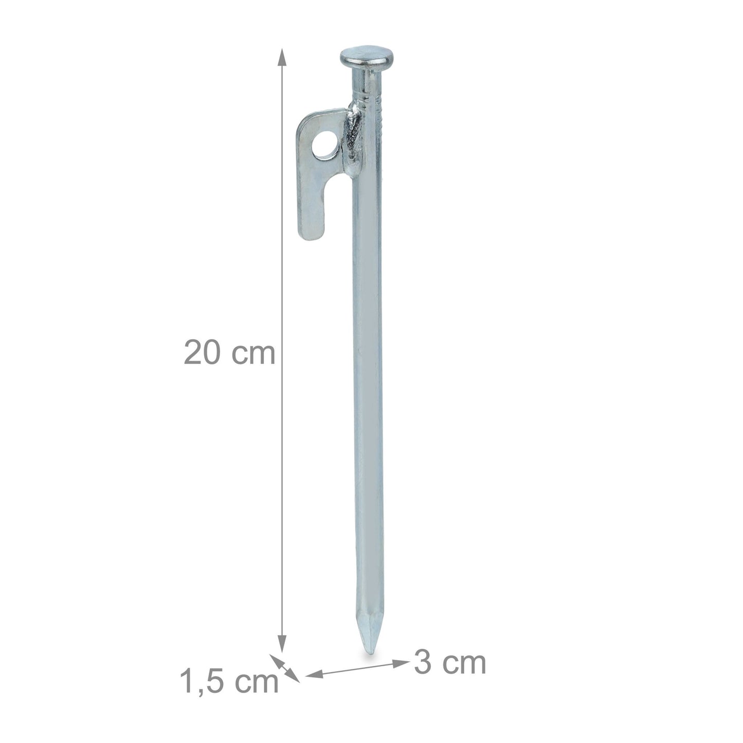 20 cm Tent Pegs Set of 12
