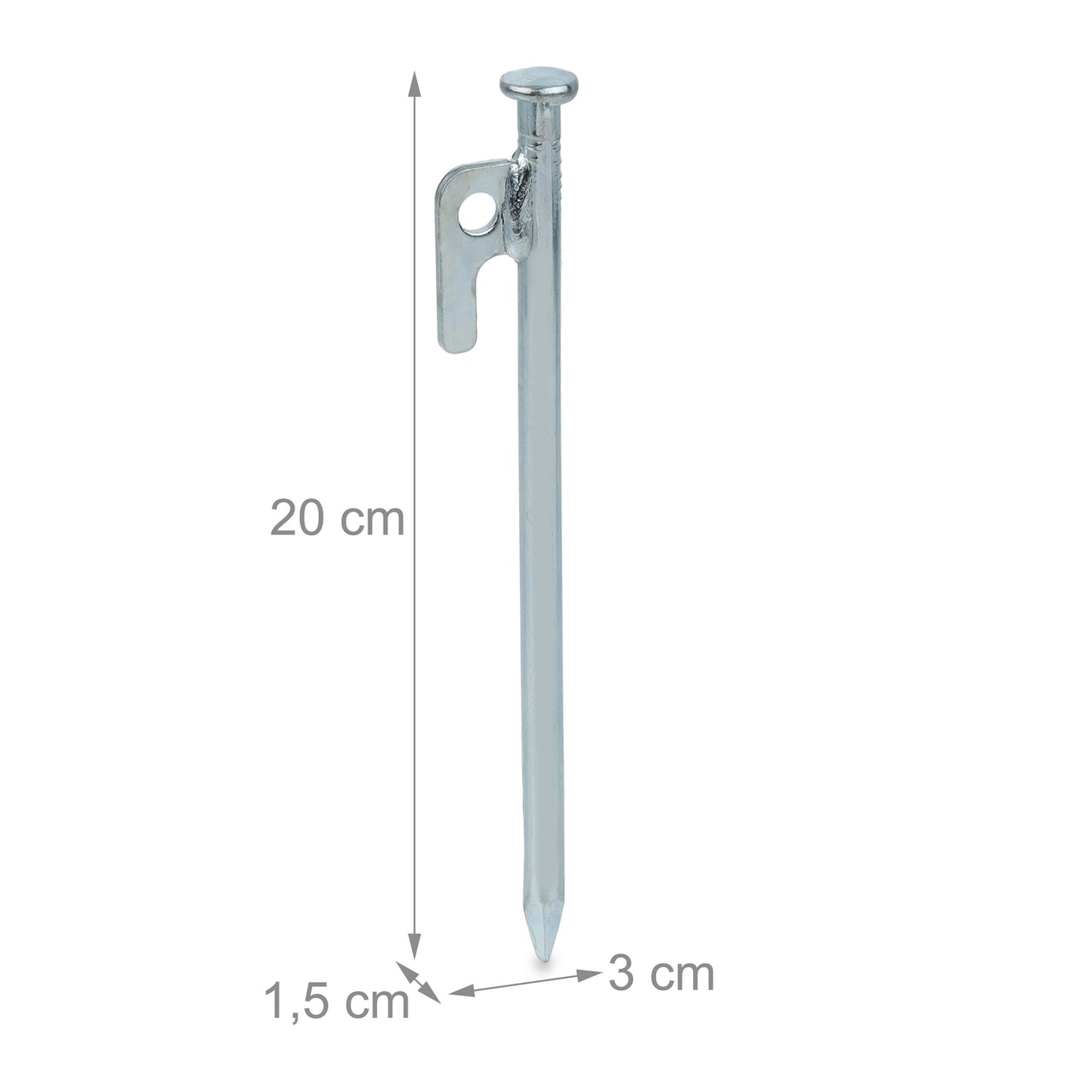 20 cm Tent Pegs Set of 12