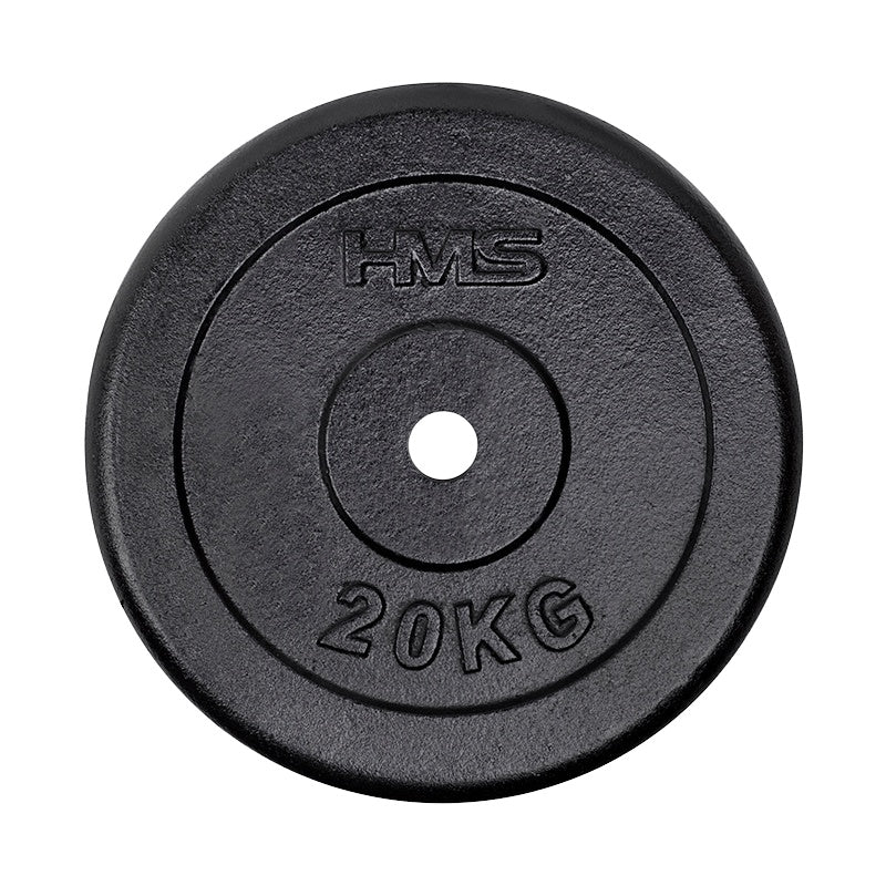 20 kg Black Weight Plate for Strength Training