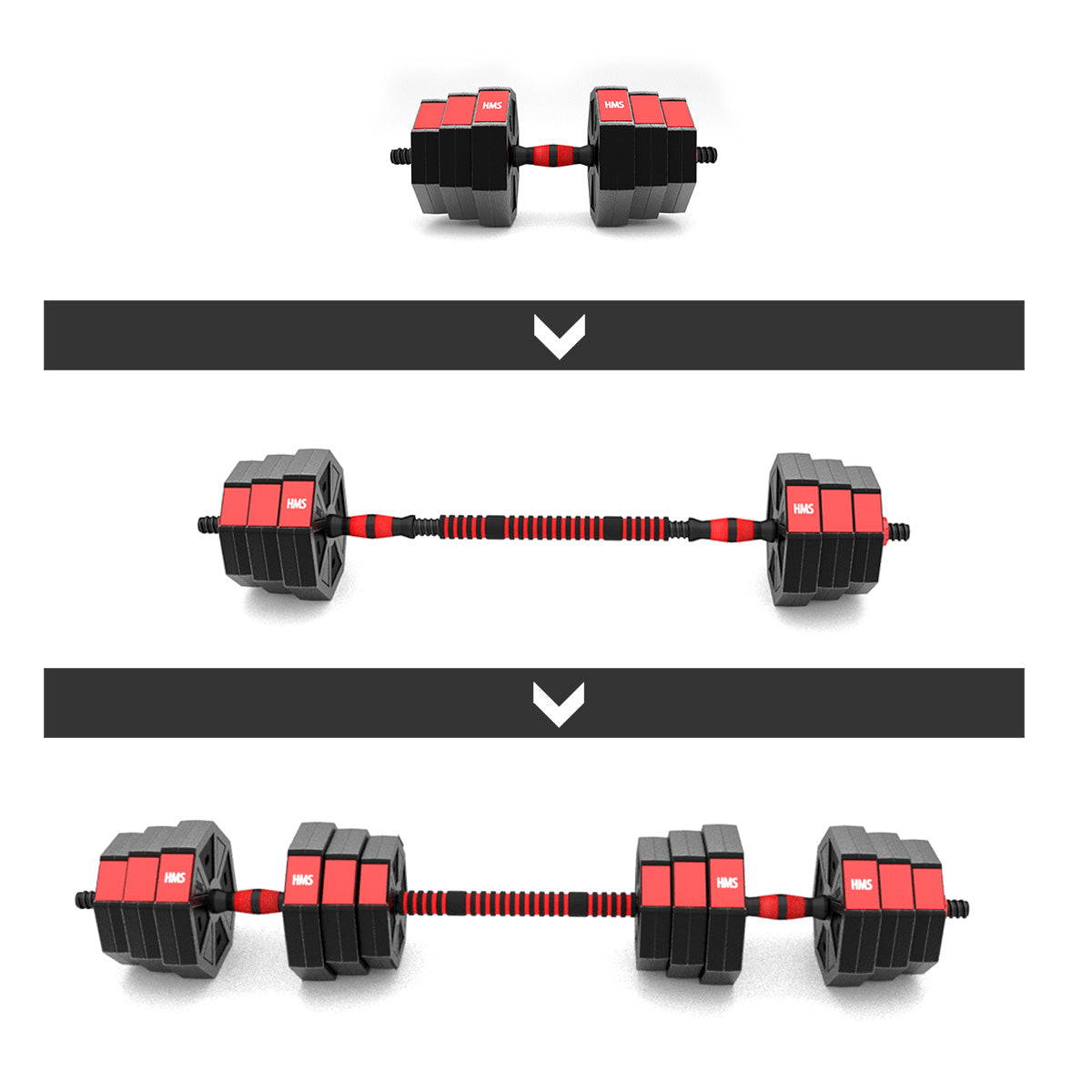 20 kg Composite Barbell & Dumbbells Set