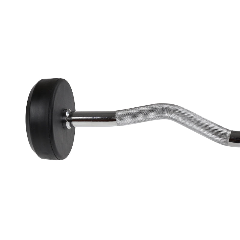20 kg Rubber Coated Curl Bar – Gym Equipment