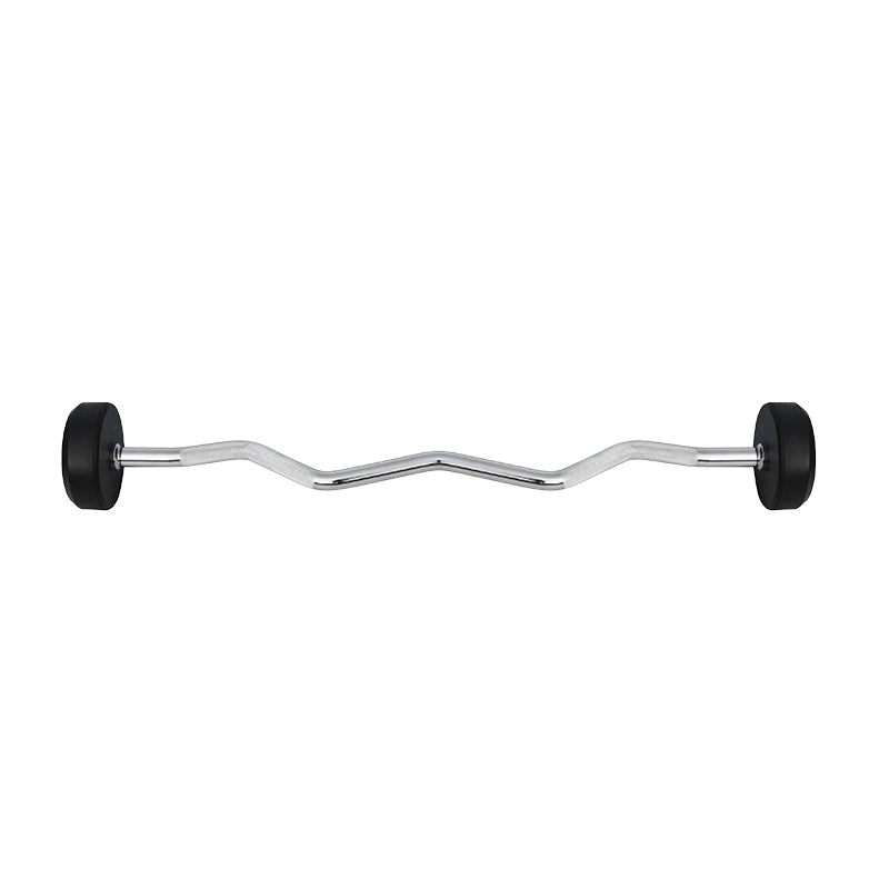 20 kg Rubber Coated Curl Bar – Gym Equipment