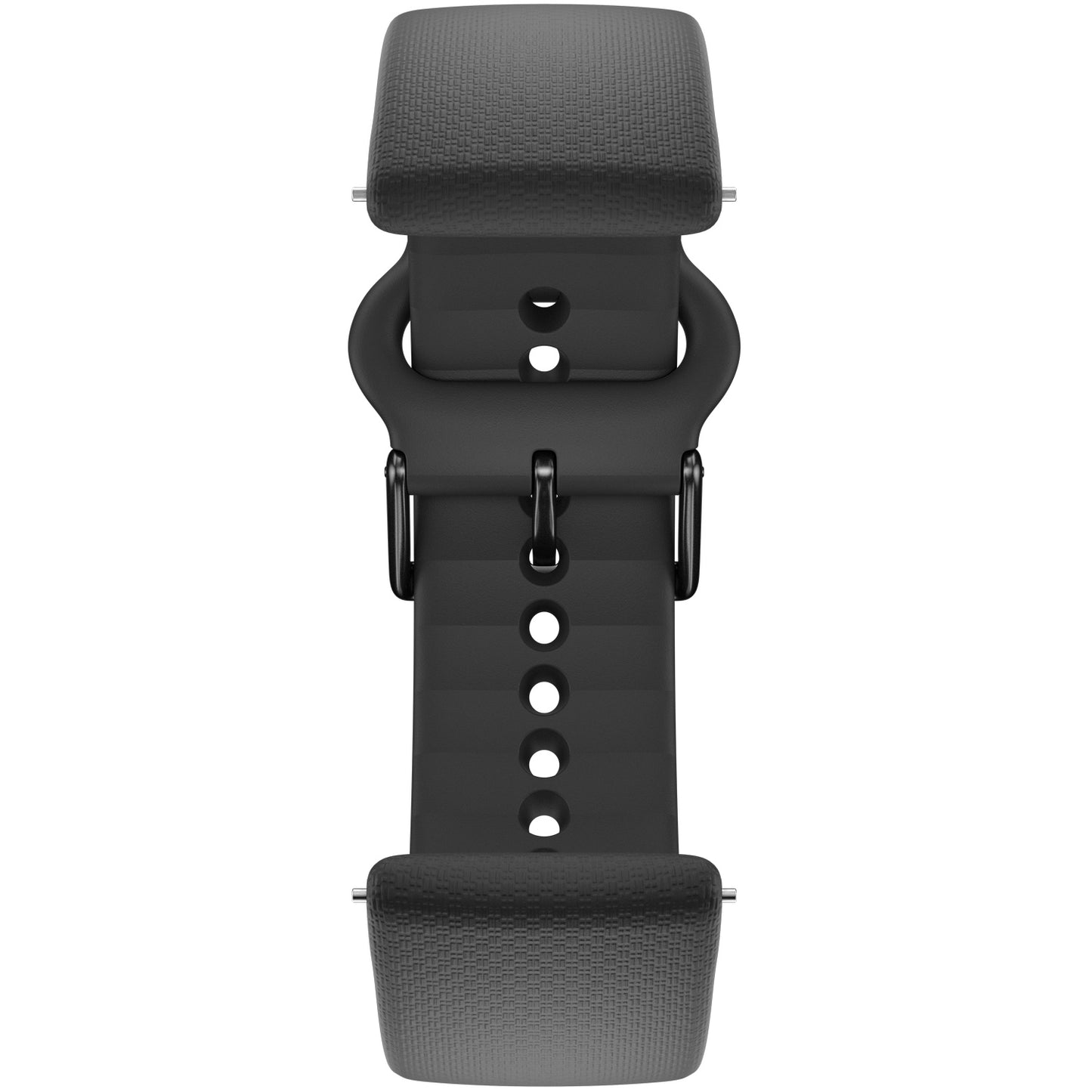 20mm Black Silicone Wristband, Size S-L