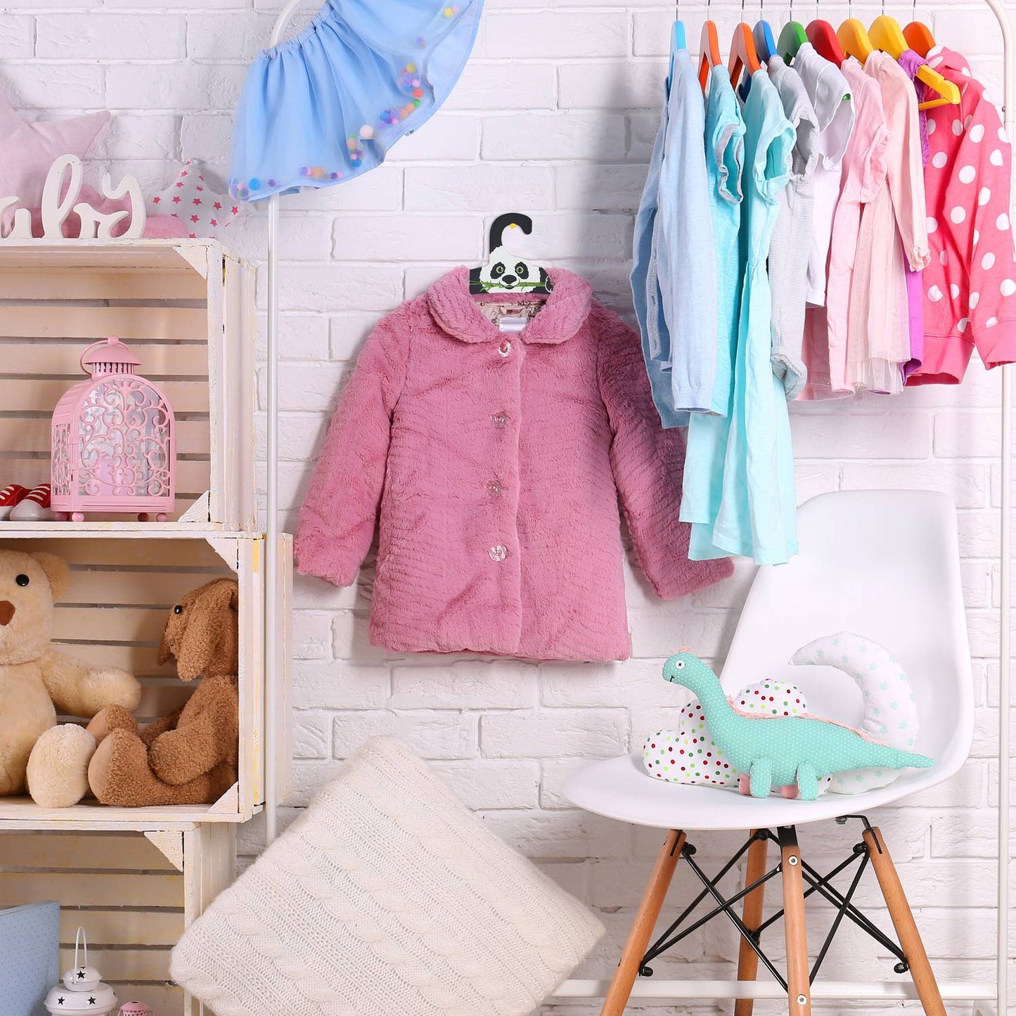20x Children's Coat Hangers Panda