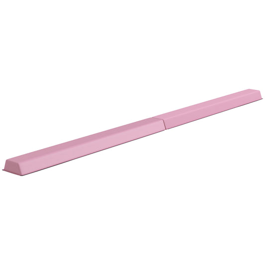Portable 236 cm non-slip pink gymnastic beam for children