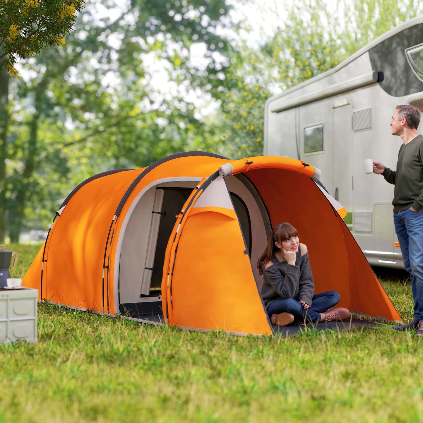 2-3 Person Camping Tent, Waterproof, With Carry Bag