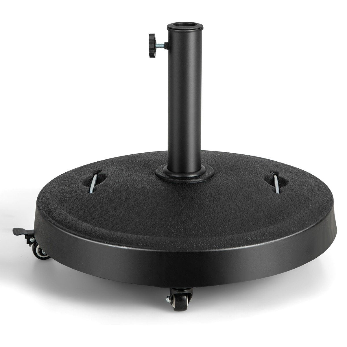 23 kg parasol stand with wheels and handles umbrella stand for umbrella poles of 38/48 mm Ø52 cm market umbrella stand