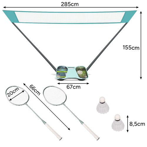 25515 badminton set in case