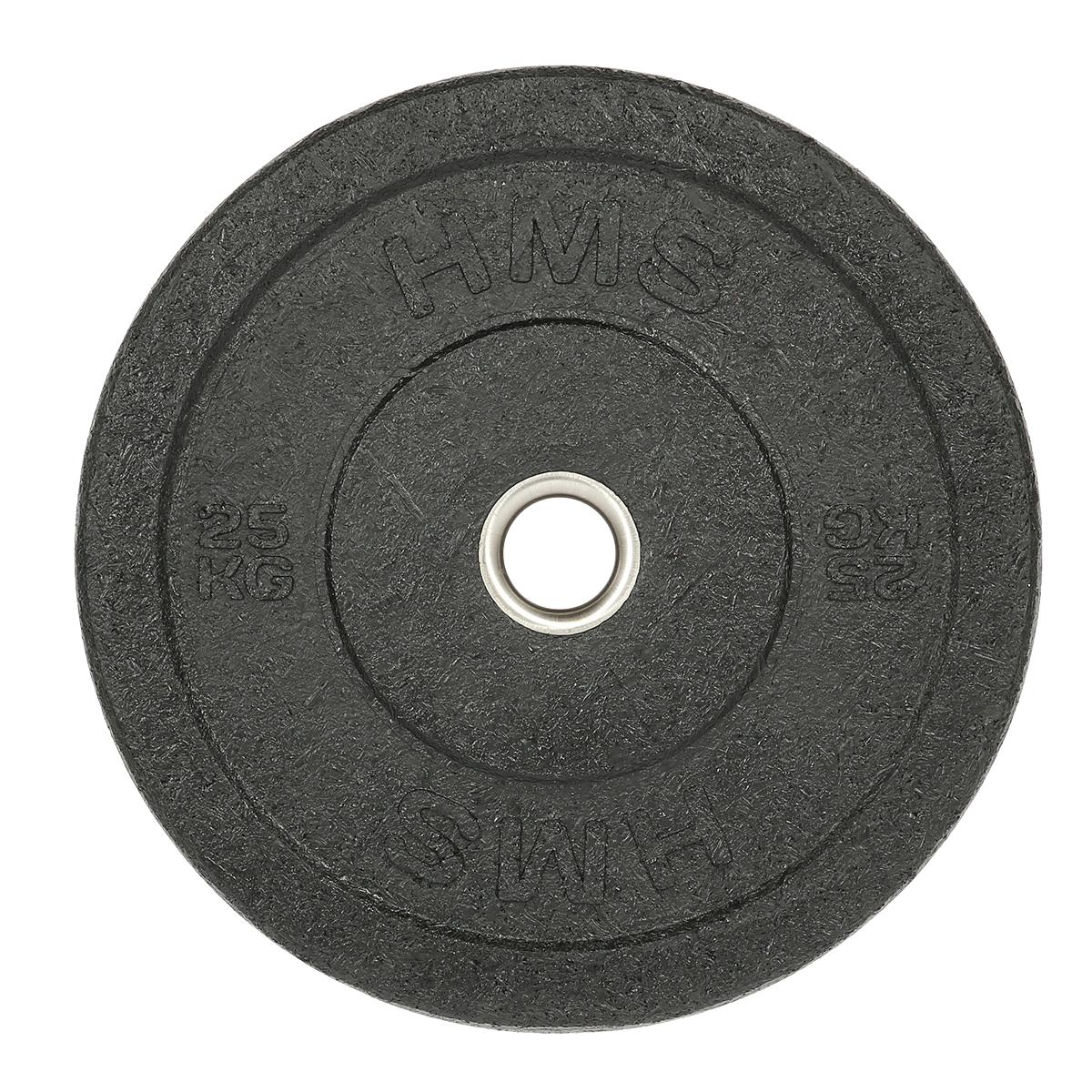 25 kg Black Olympic Bumper Plate – Weightlifting
