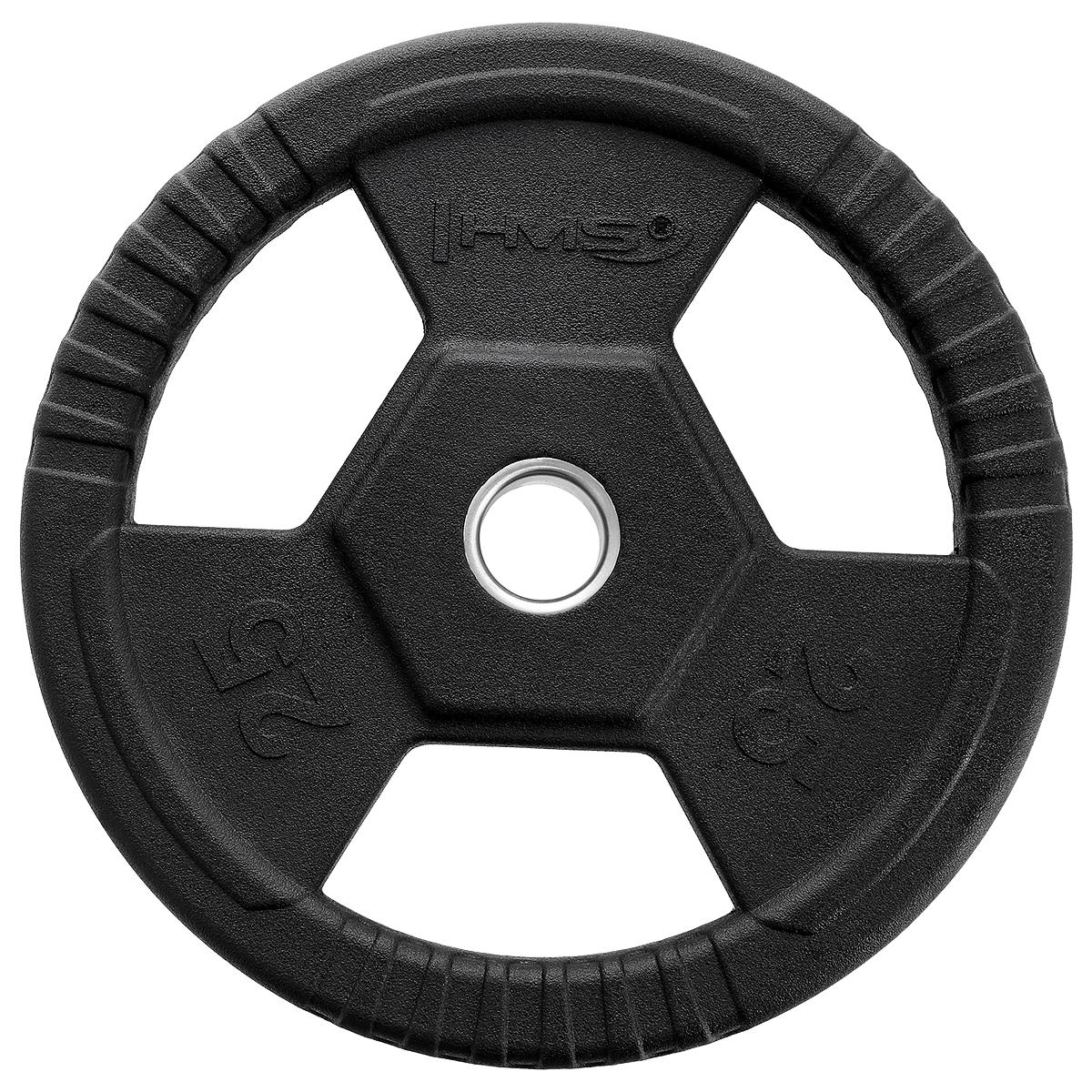 25 kg Olympic Weight Plate, Black
