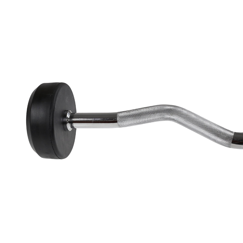 25 kg Rubber Coated Barbell – Curled, Gym Equipment