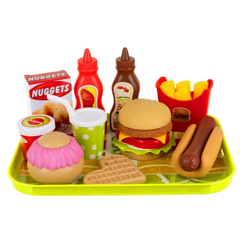 26-Piece Fast Food Toy Set for Creative Play