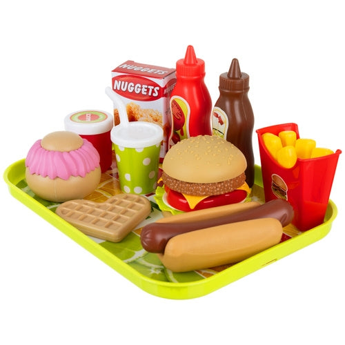 26-Piece Fast Food Toy Set for Creative Play