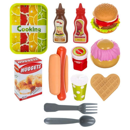 26-Piece Fast Food Toy Set for Creative Play