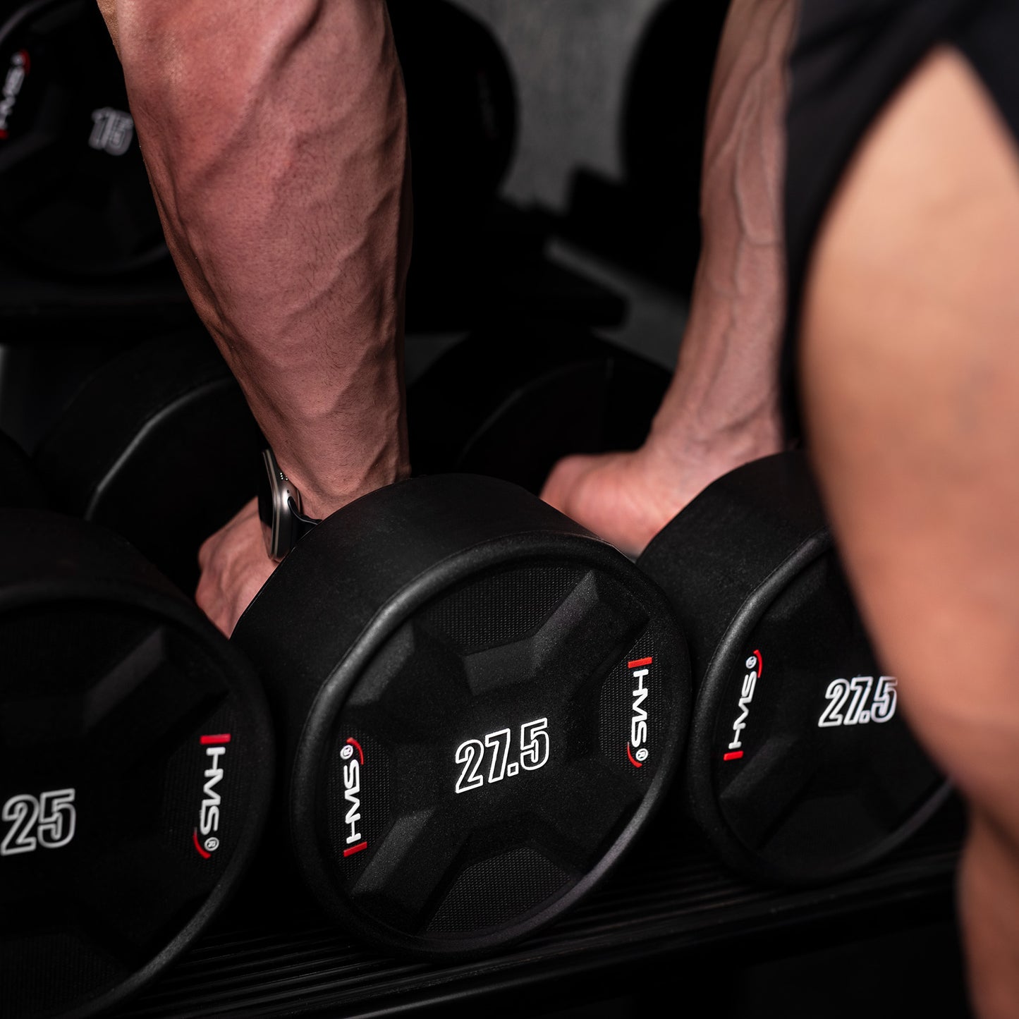 27.5 KG Polyurethane Dumbbell – Durable Fitness Equipment
