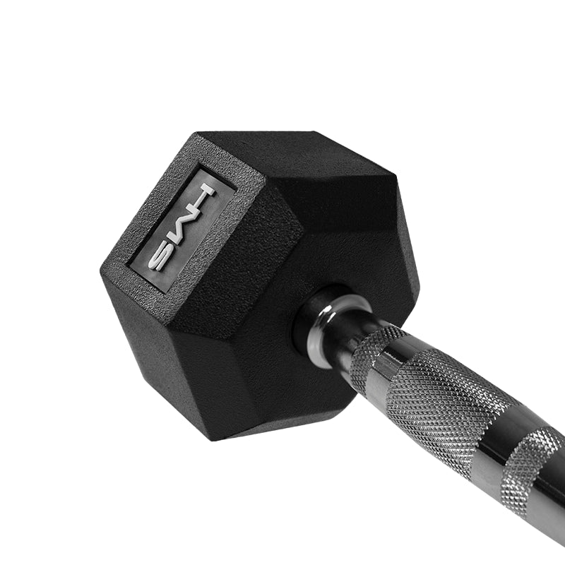 27.5 kg Hex Dumbbell – Rubber Coated, Anti-Roll Design