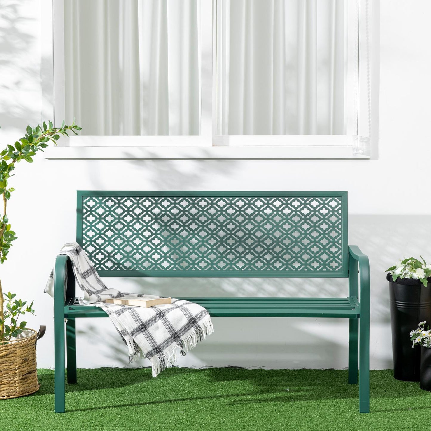 Dark green sofa - 280 kg, 127x63x83 cm