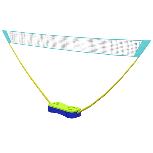 2-in-1 adjustable badminton and volleyball net set with stand