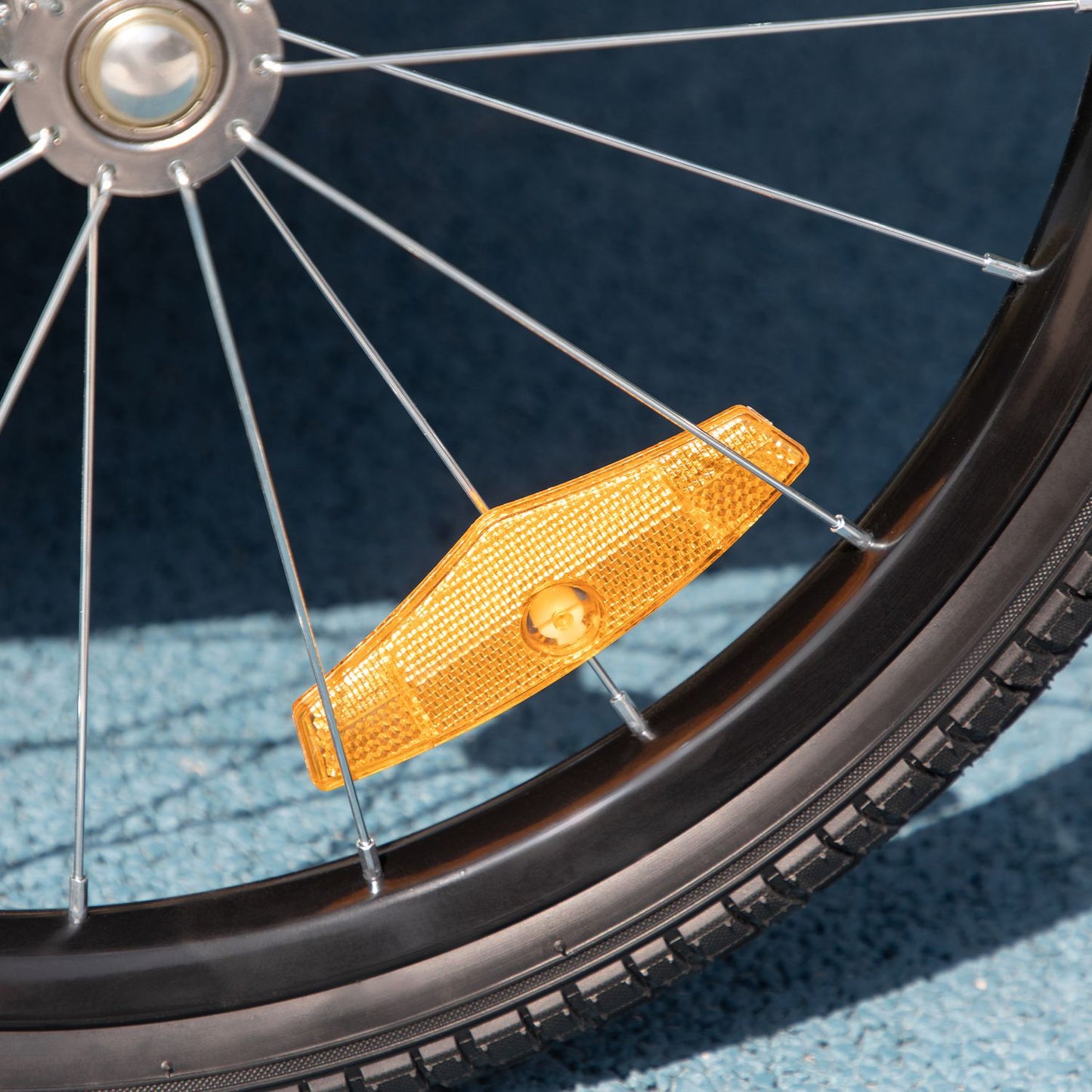 2-in-1 dog bike stroller & stroller, reflective, blue