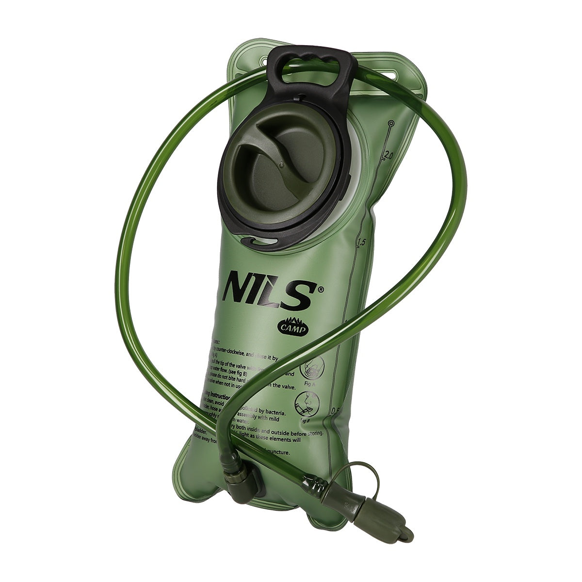 2L Green Waterskin – Durable, Lightweight Hydration