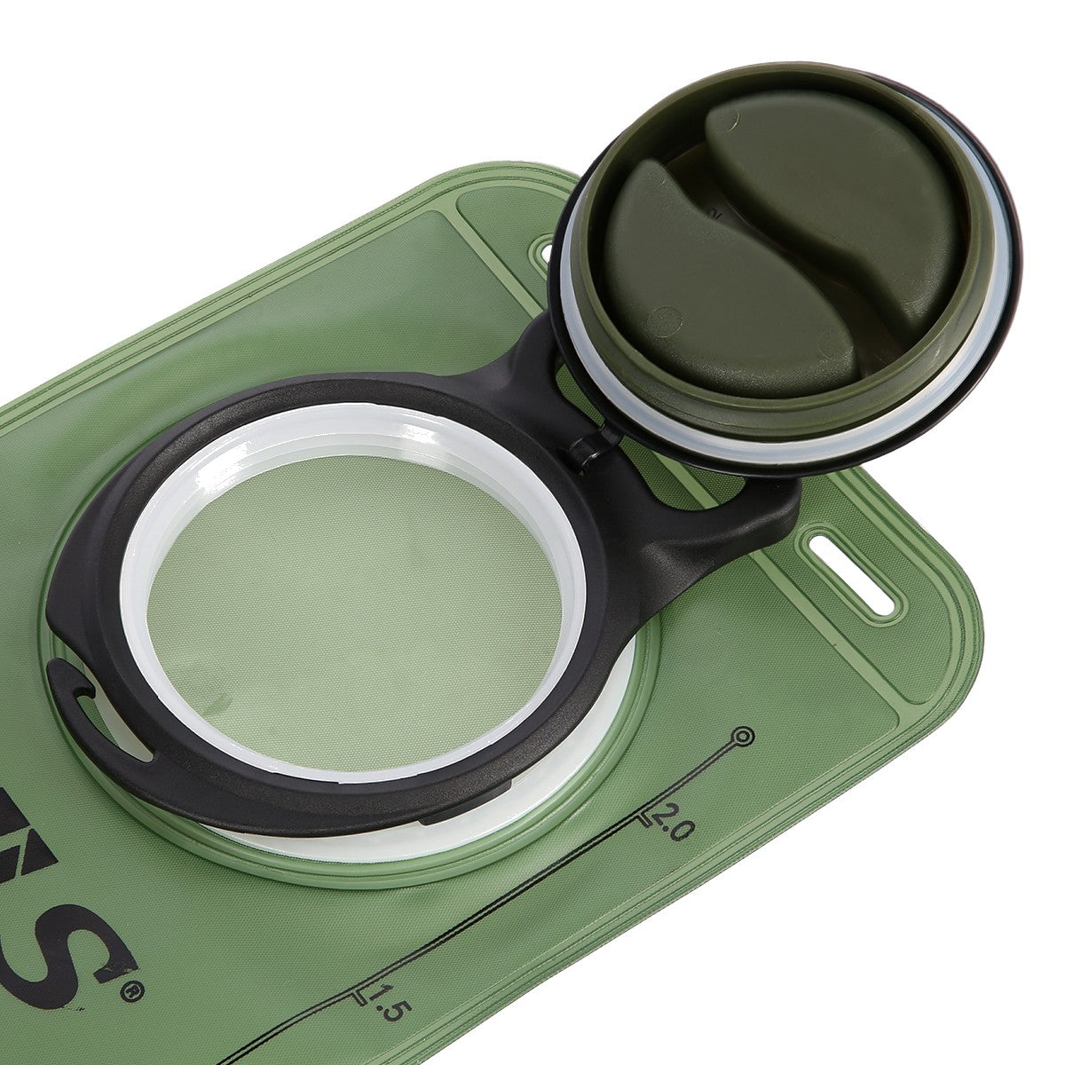 2L Green Waterskin – Durable, Lightweight Hydration