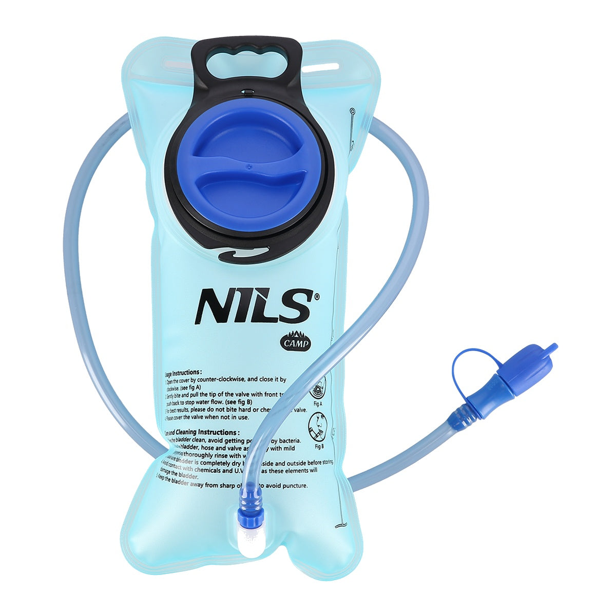 2L Water Bag, Blue – Camping Hydration Pack