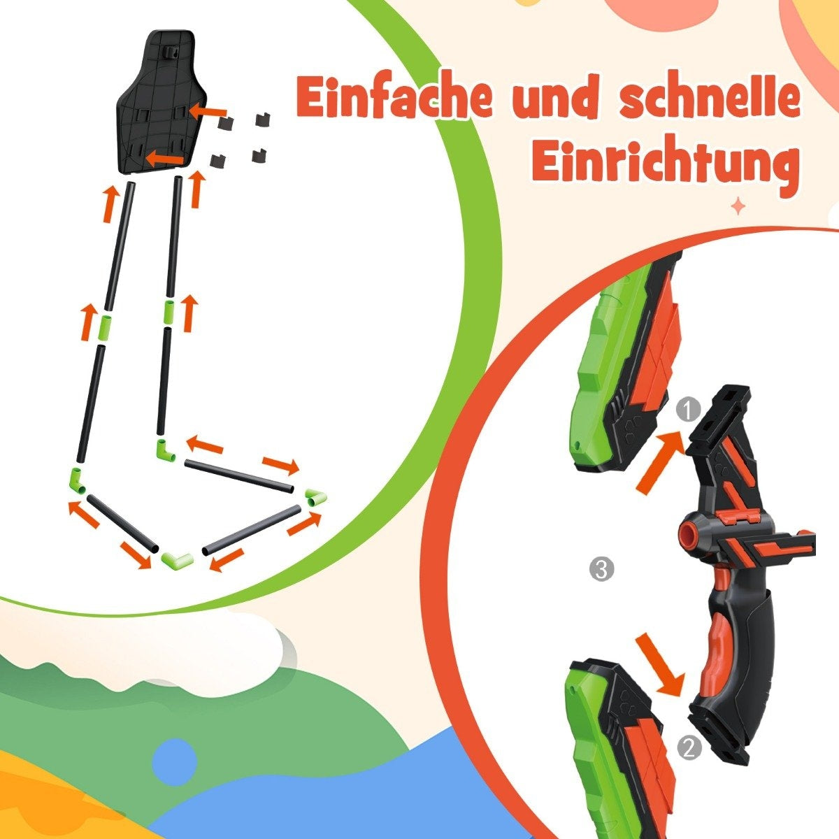 2 Pack Kids Bow and Arrow Set LED Lighted Archery Toy Set