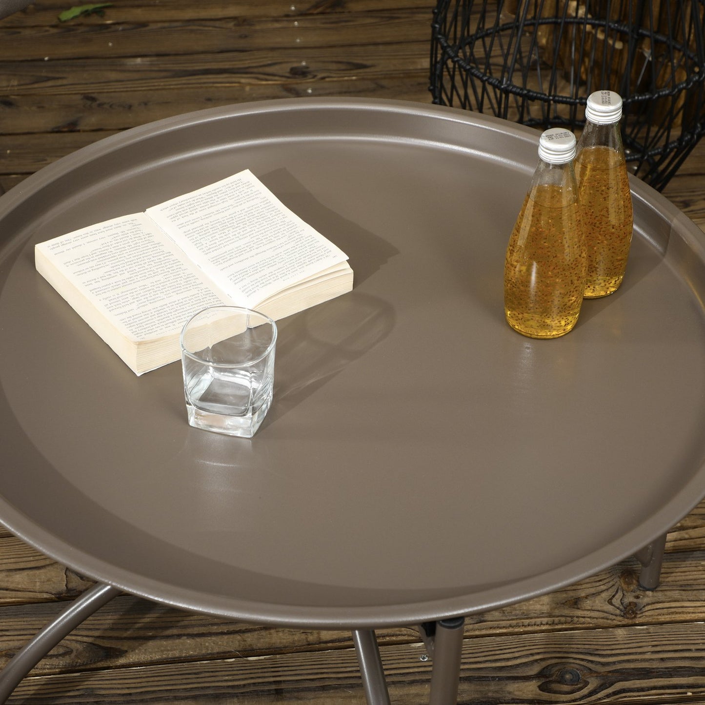 Garden chair set, wicker with folding seat and cushions