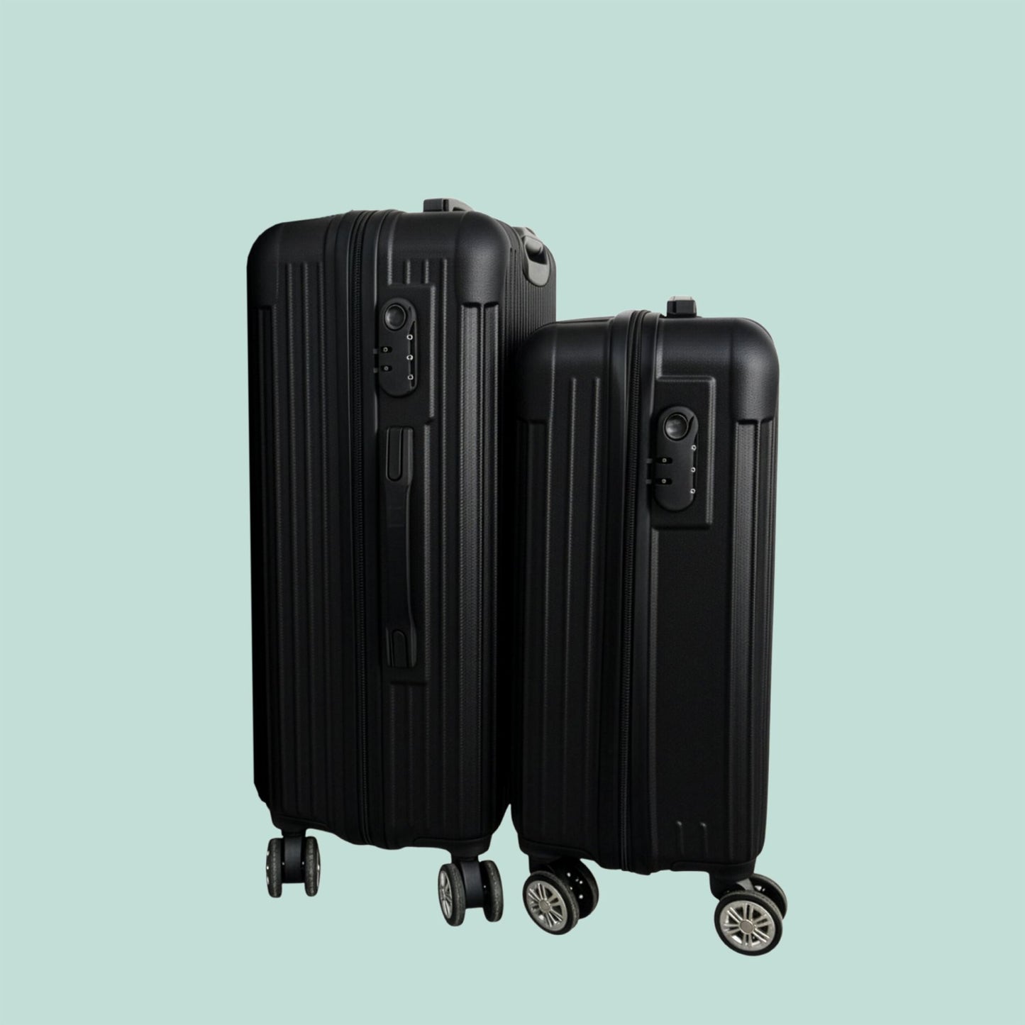 2-Piece Hard-Shell Luggage Set with 360 Wheels