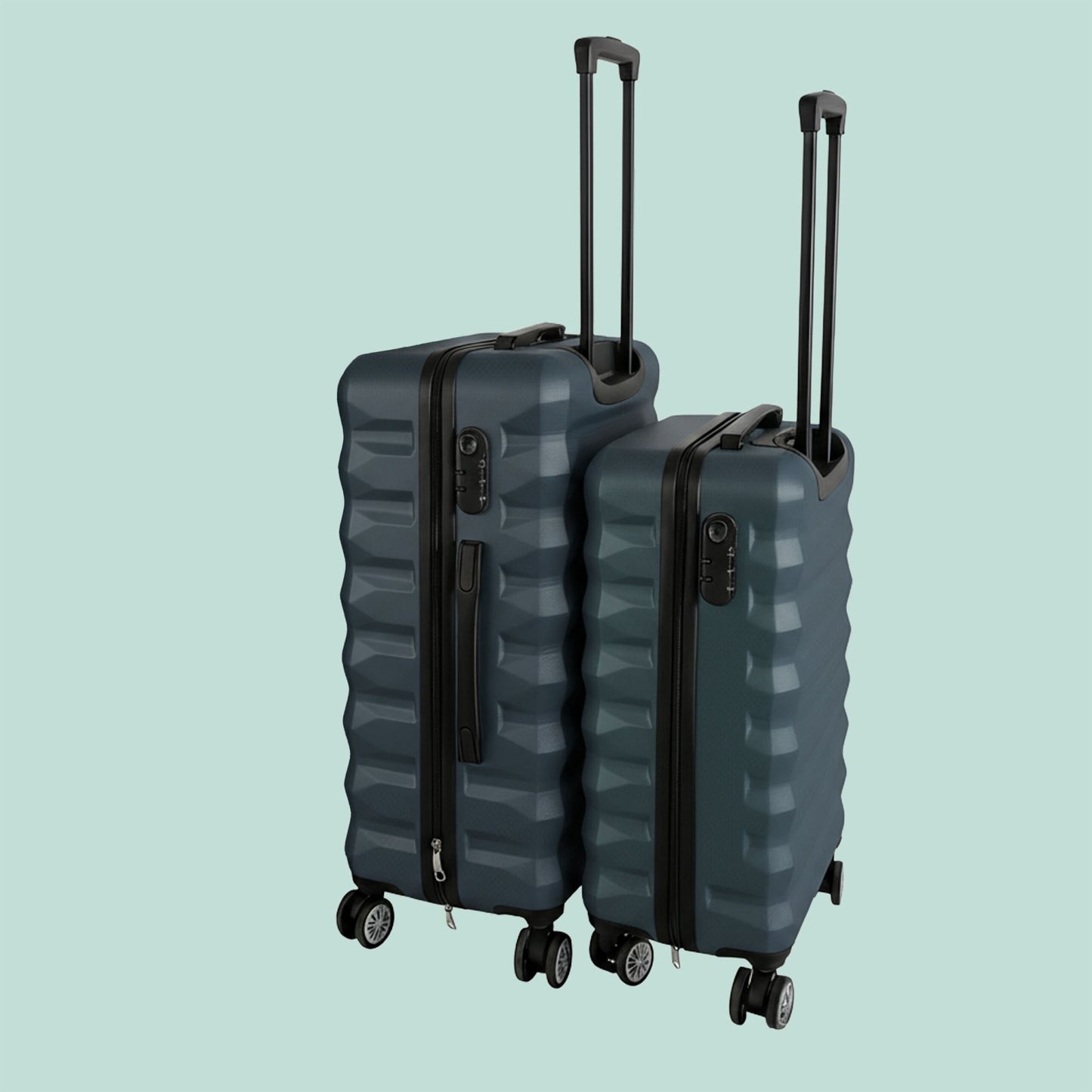 2-Piece Hard-Shell Luggage Set with Wheels