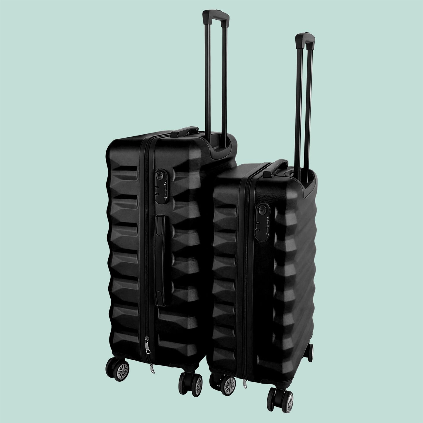 2-Piece Hard-Shell Luggage Set with Wheels