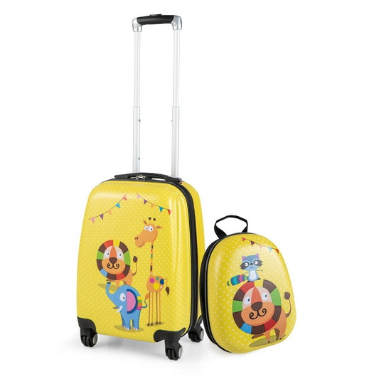 2 Piece Kids Luggage Set Hand Luggage and Backpack Set