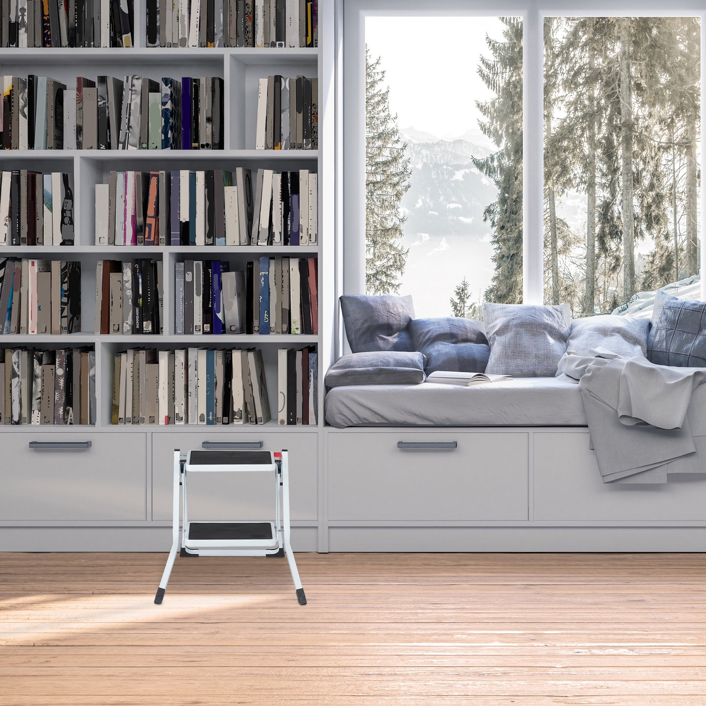 2-Rung Folding Step Ladder