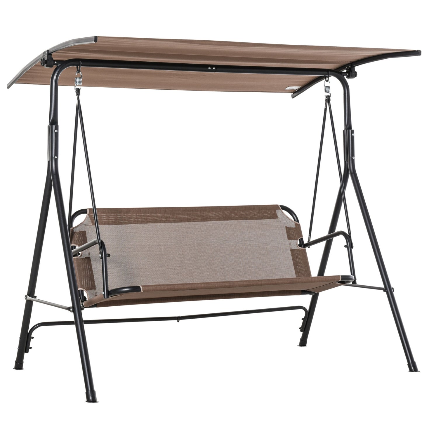 Outdoor 2-seat rocking chair, UV resistant, adjustable angle