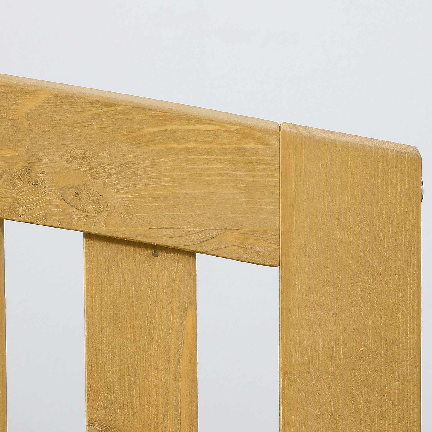 2-Seater Outdoor Bench, Weatherproof Wood, 240kg Capacity