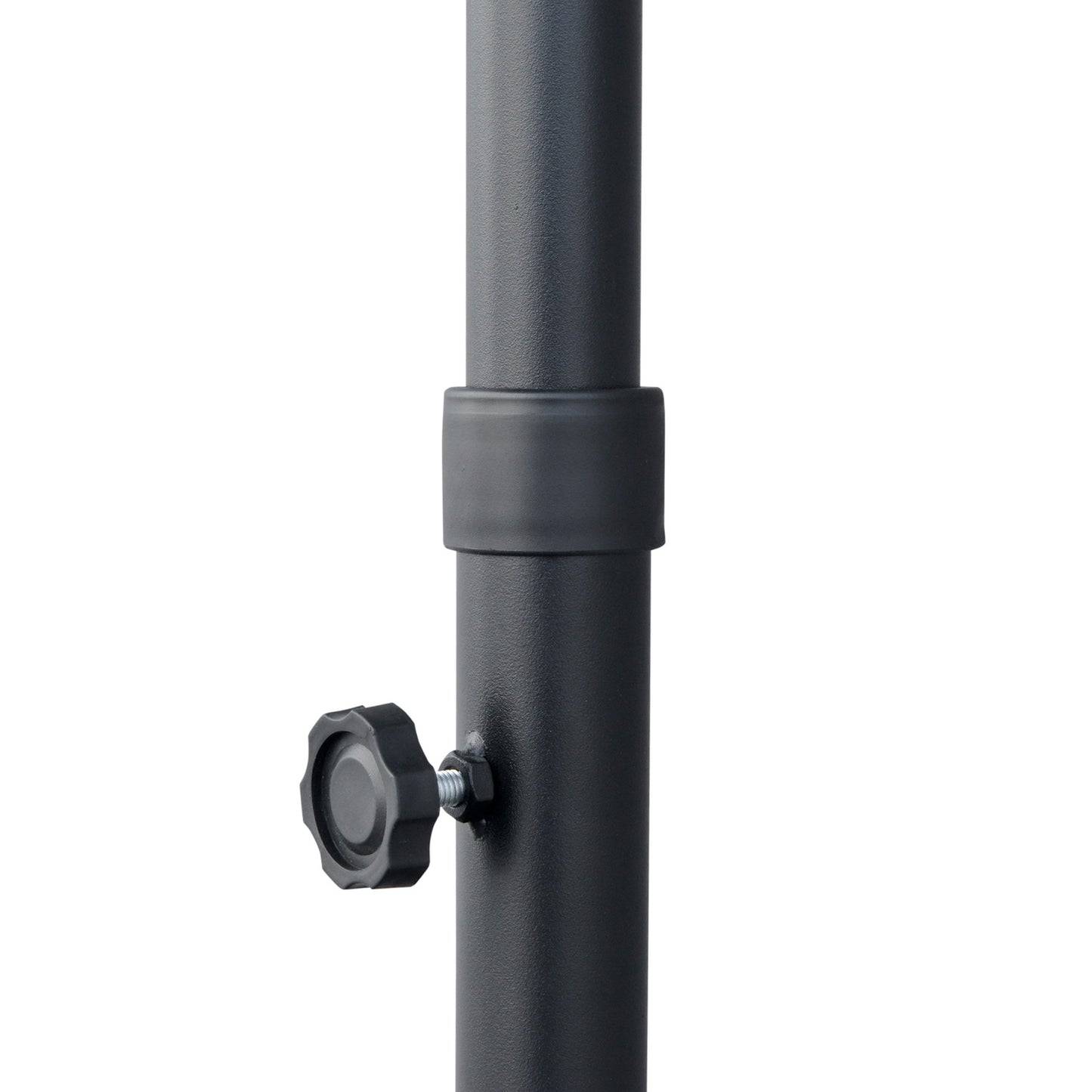 Half-round Balcony parasol 2x2m, Waterproof Dark grey