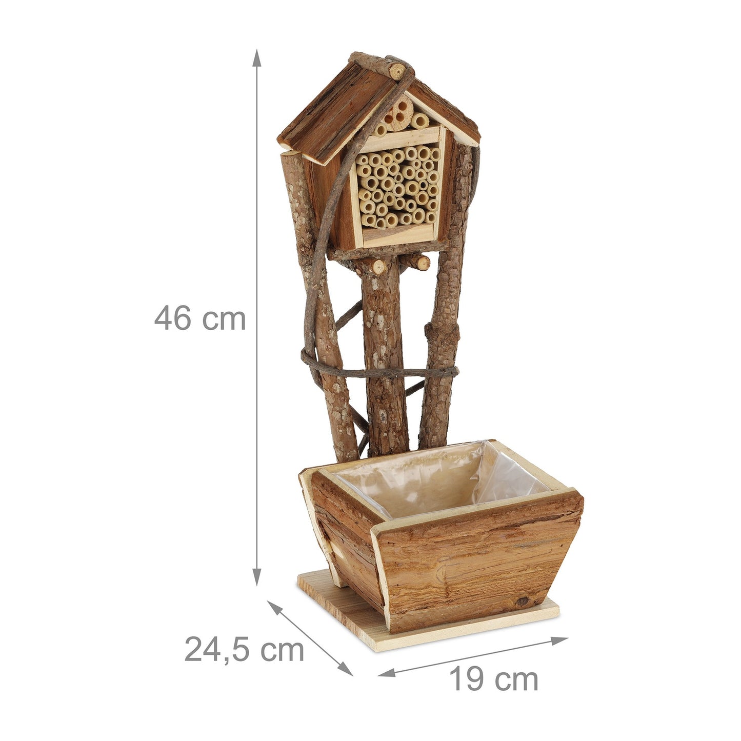 2 beehives with built-in flower box