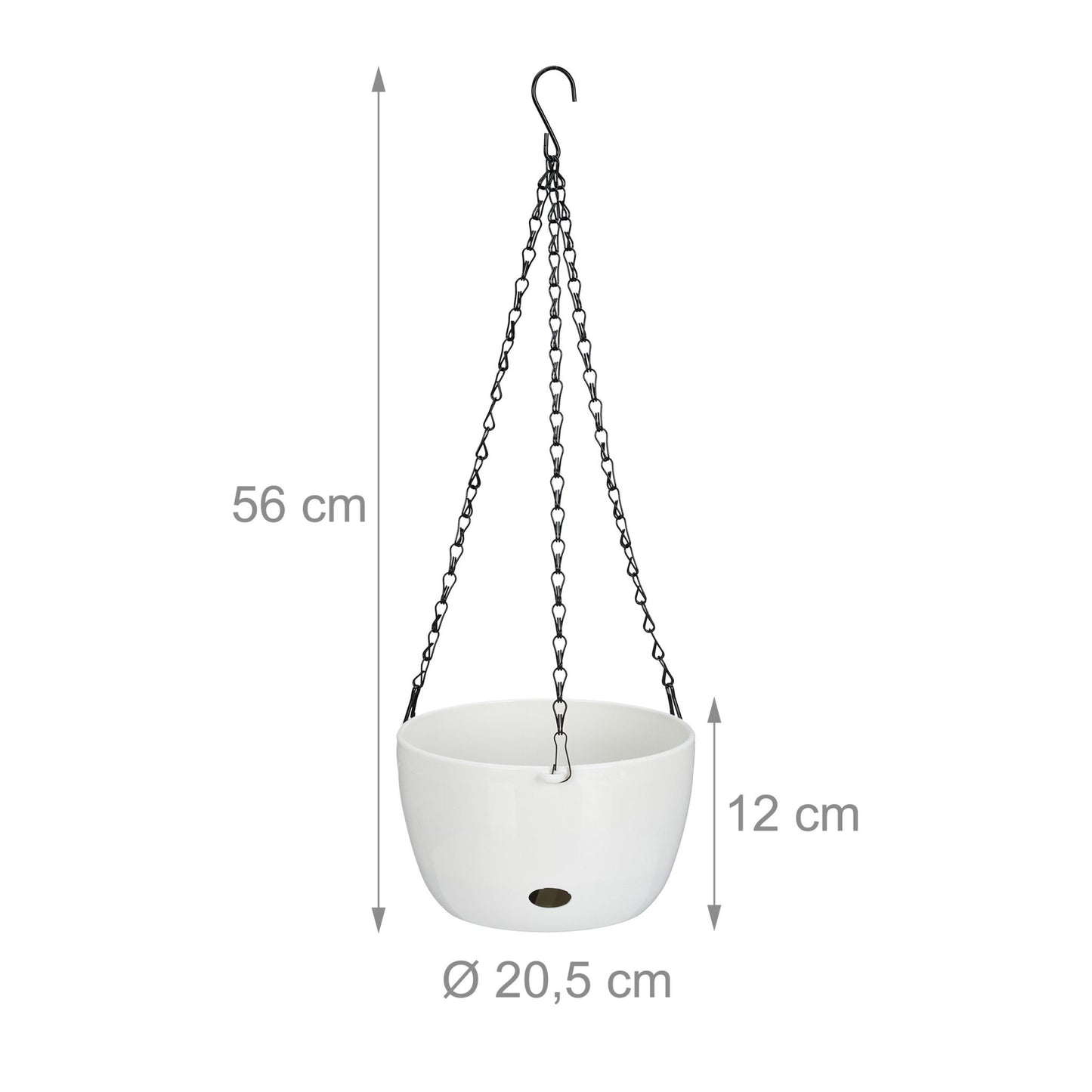 2 hanging baskets with water containers - M