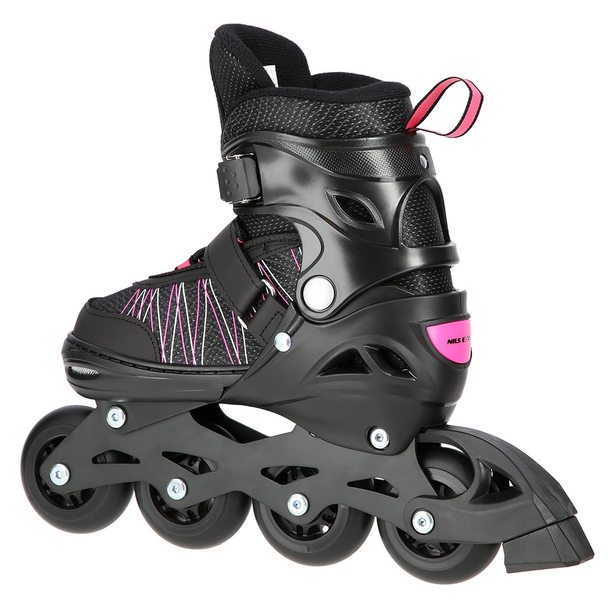 2-in-1 Black/Pink Inline & Ice Skates, Size M (35-38)