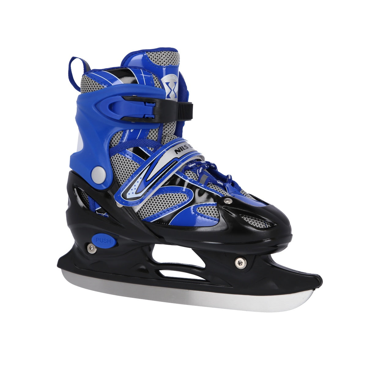 2-in-1 Blue Inline & Ice Skates, Size L (39-42)