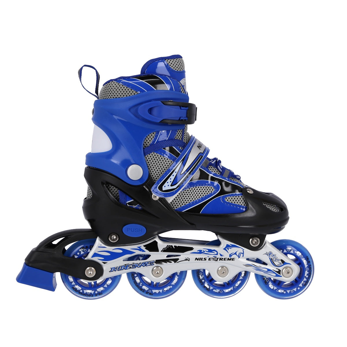 2-in-1 Blue Inline & Ice Skates, Size S (31-34)