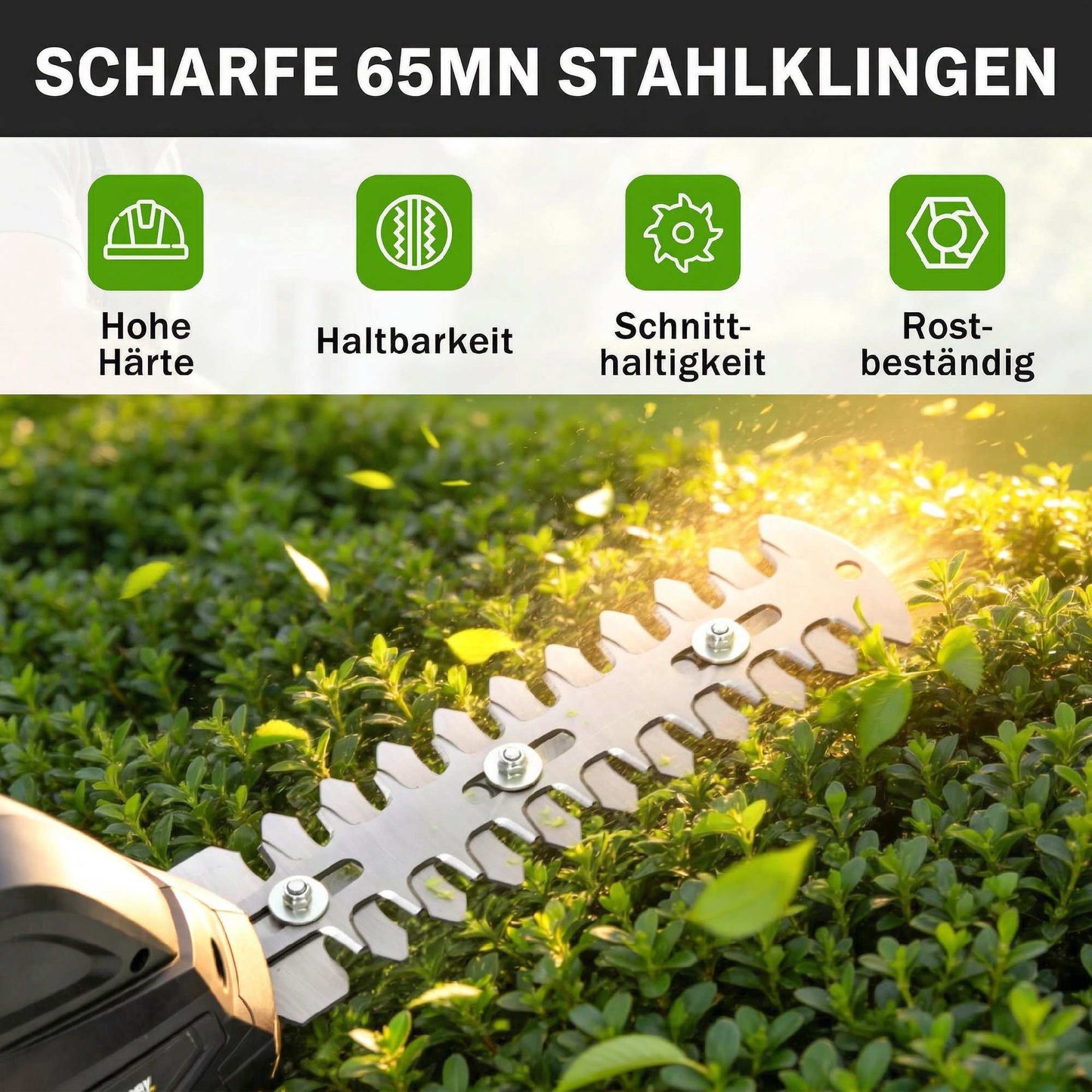 2-in-1 Cordless Hedge & Grass Shear, 7.2V, Rechargeable