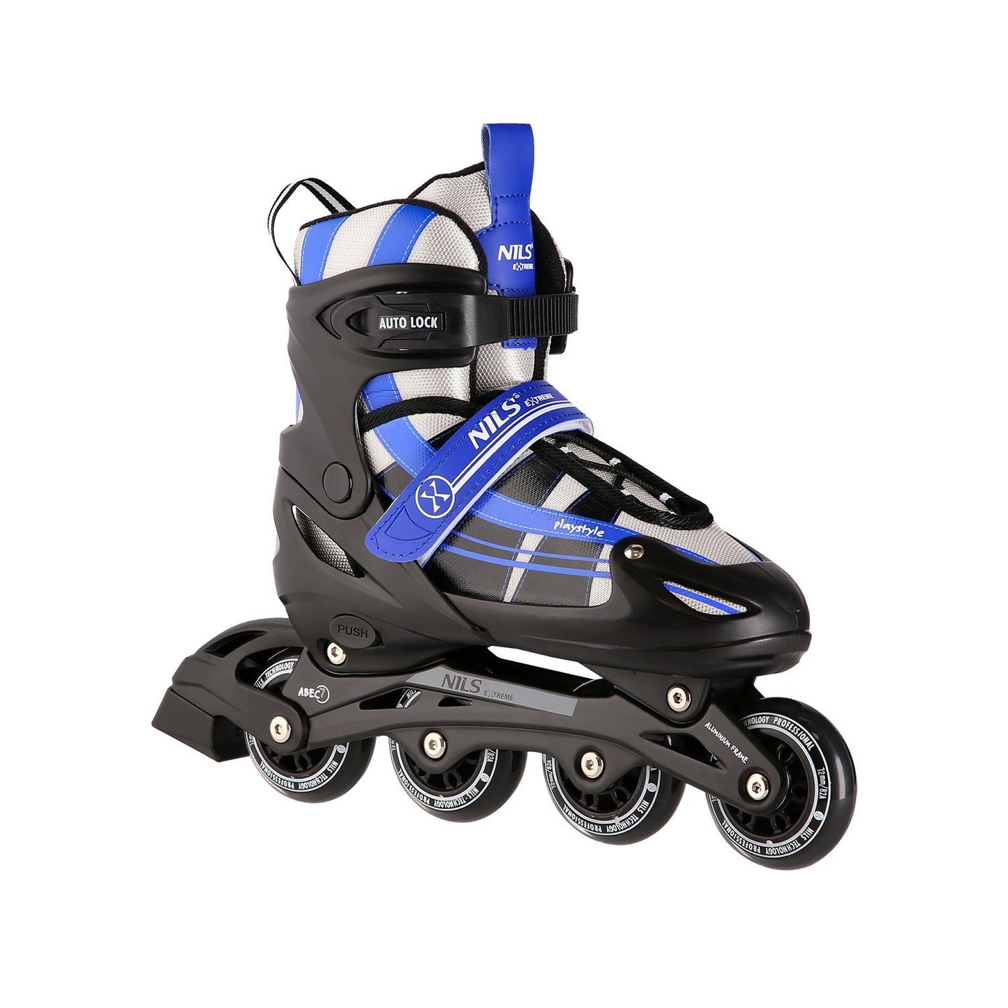 2-in-1 Dark Blue Inline & Hockey Ice Skates, Size S (31-34)