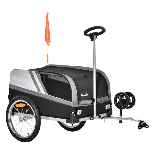 Bike trailer for dog and pet, breathable oxford fabric