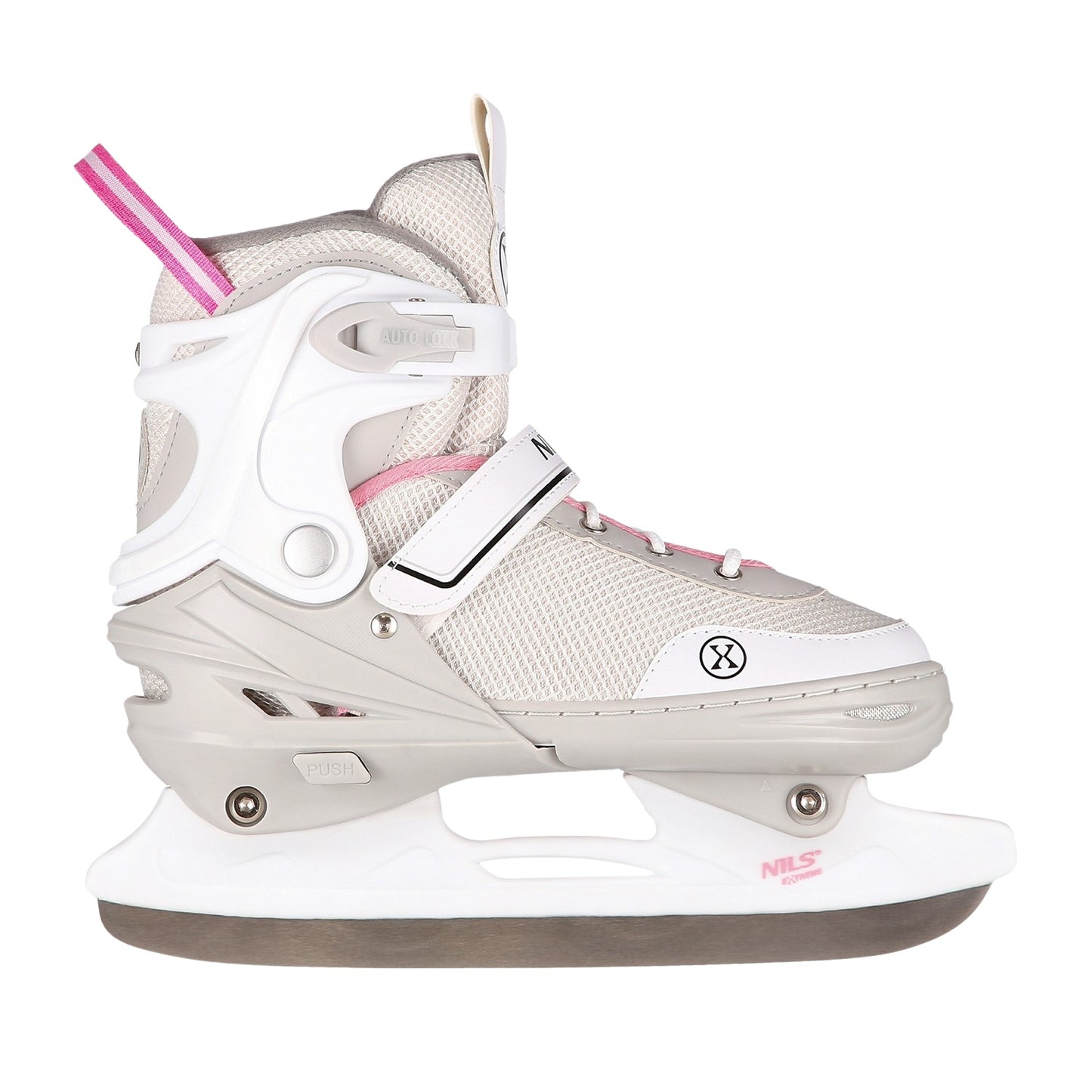 2-in-1 Grey-Pink Inline & Ice Skates, Size S (29-33)