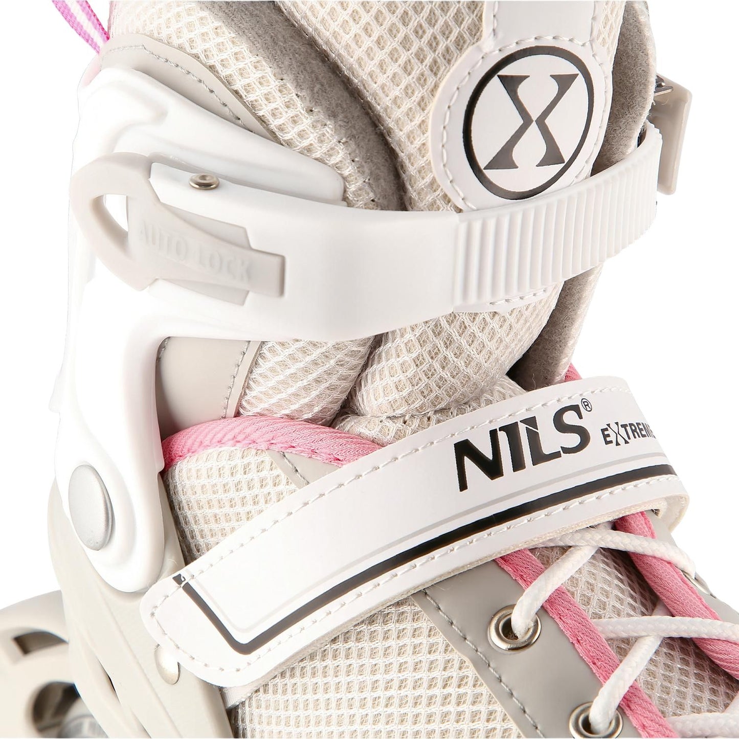 2-in-1 Grey-Pink Inline & Ice Skates, Size S (29-33)
