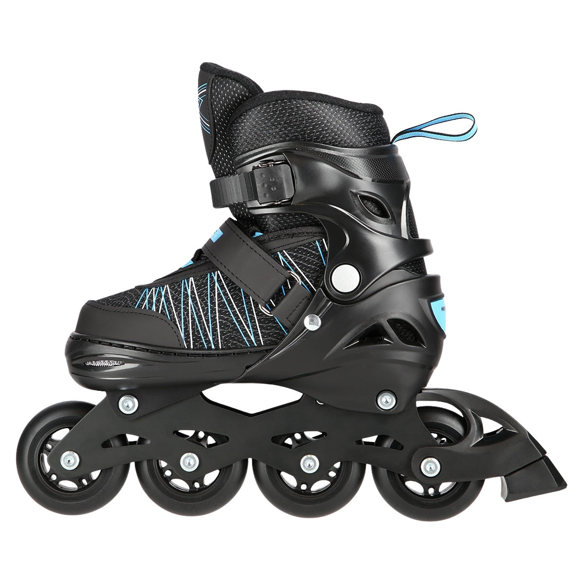 2-in-1 Inline & Ice Skates, Black/Blue, Size L (39-42)