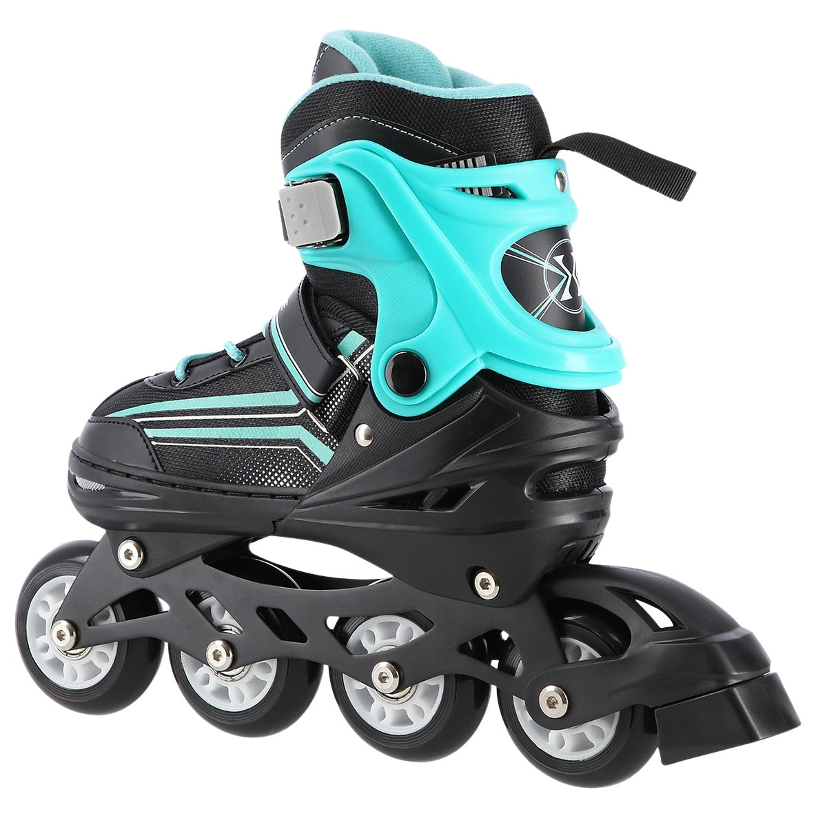 2-in-1 Inline & Ice Skates, Black/Blue, Size L (39-43)